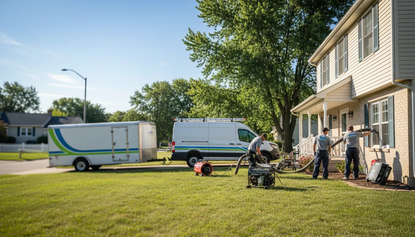 Flooded Basement Restoration And Cleanup With Repair in Clinton, IL near me